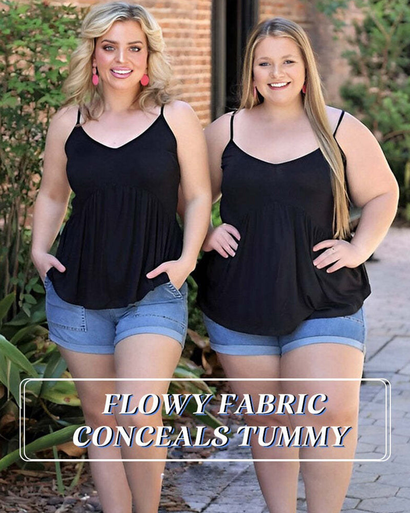 Women's Cooling Comfort Cami: Built-in Bra, Relaxed Fit, Adjustable Straps
