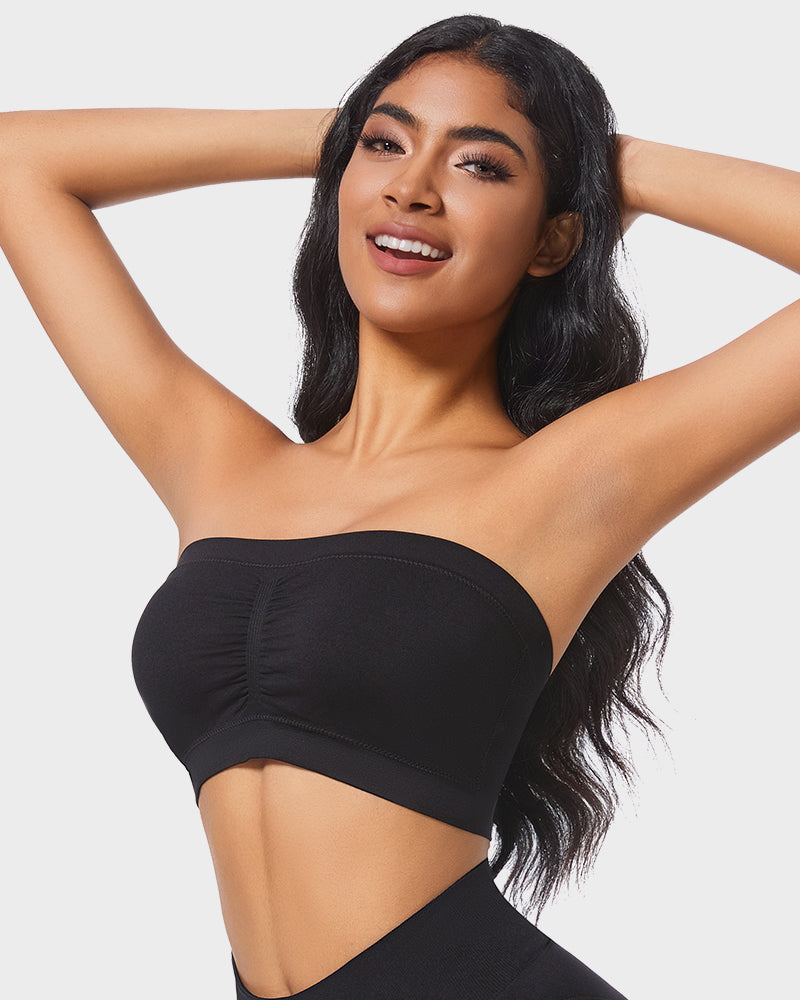 Seamless Wireless Bandeau Bra: Ultimate Comfort, Non-Padded, Strapless Support