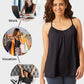Women's Cooling Comfort Cami: Built-in Bra, Relaxed Fit, Adjustable Straps