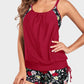 Chic Leopard Print Tankini Swimsuit: Flattering Two-Piece with Tummy Control & Support