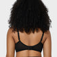 Elegant Purple Full Coverage Lace Minimizer Bra for Plus Size Support