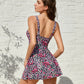 Elegant Floral Print One-Piece Swim Dress: Modest Coverage, Stylish Design, Comfort Fit