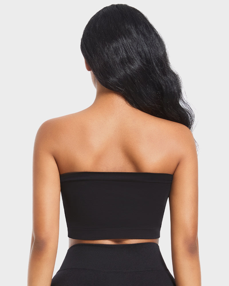 Seamless Wireless Bandeau Bra: Ultimate Comfort, Non-Padded, Strapless Support