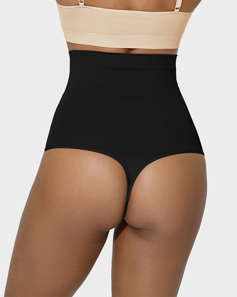Ultimate Double-Layer High Waist Tummy Control Shaping Thong for Women