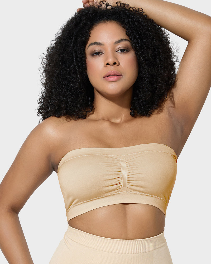 Seamless Wireless Bandeau Bra: Ultimate Comfort, Non-Padded, Strapless Support