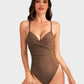 Underwired Push-Up Ruched One-Piece Swimsuit