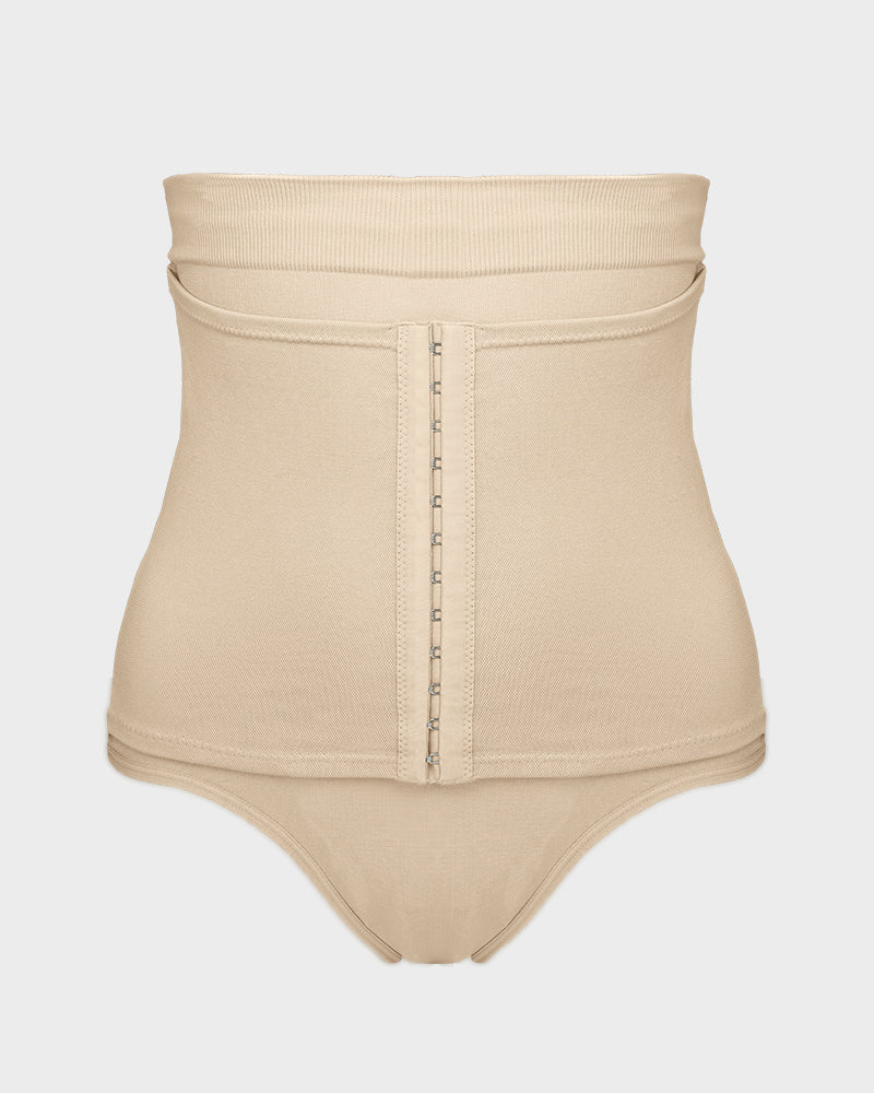 Ultimate Double-Layer High Waist Tummy Control Shaping Thong for Women