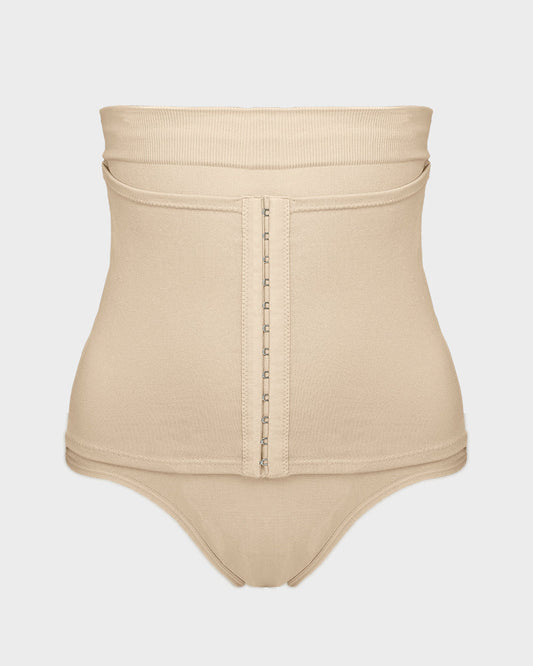 Double-Layer High Waist Tummy Control Shaping Thong