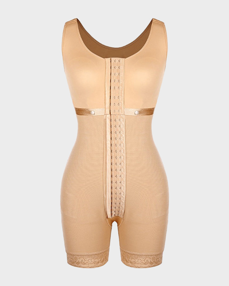 Post-Surgical Compression Shapewear Faja with Hooks for Liposuction Recovery