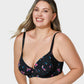 Elegant Deep V Lace Trim Full Coverage Push Up Bra for Ultimate Comfort & Support