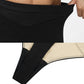 High Waist Criss-Cross Mesh Shaping Thong Panty for Tummy Control