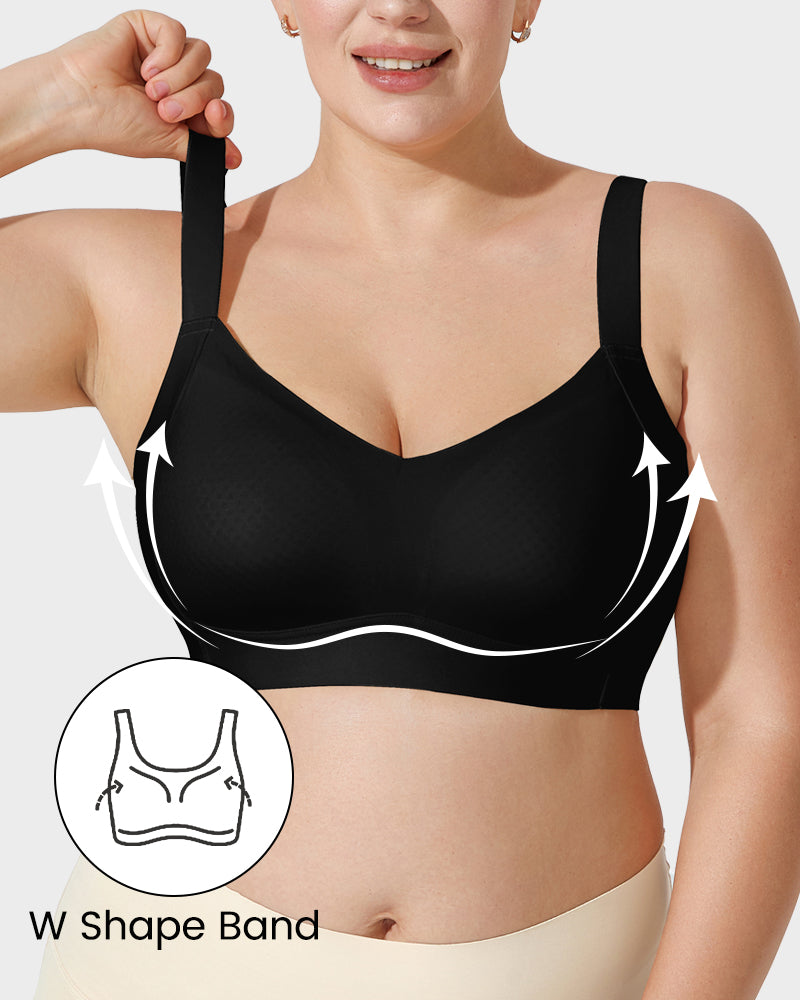 Comfortable Full Coverage Longline Smoothing Wireless Bra for Everyday Support