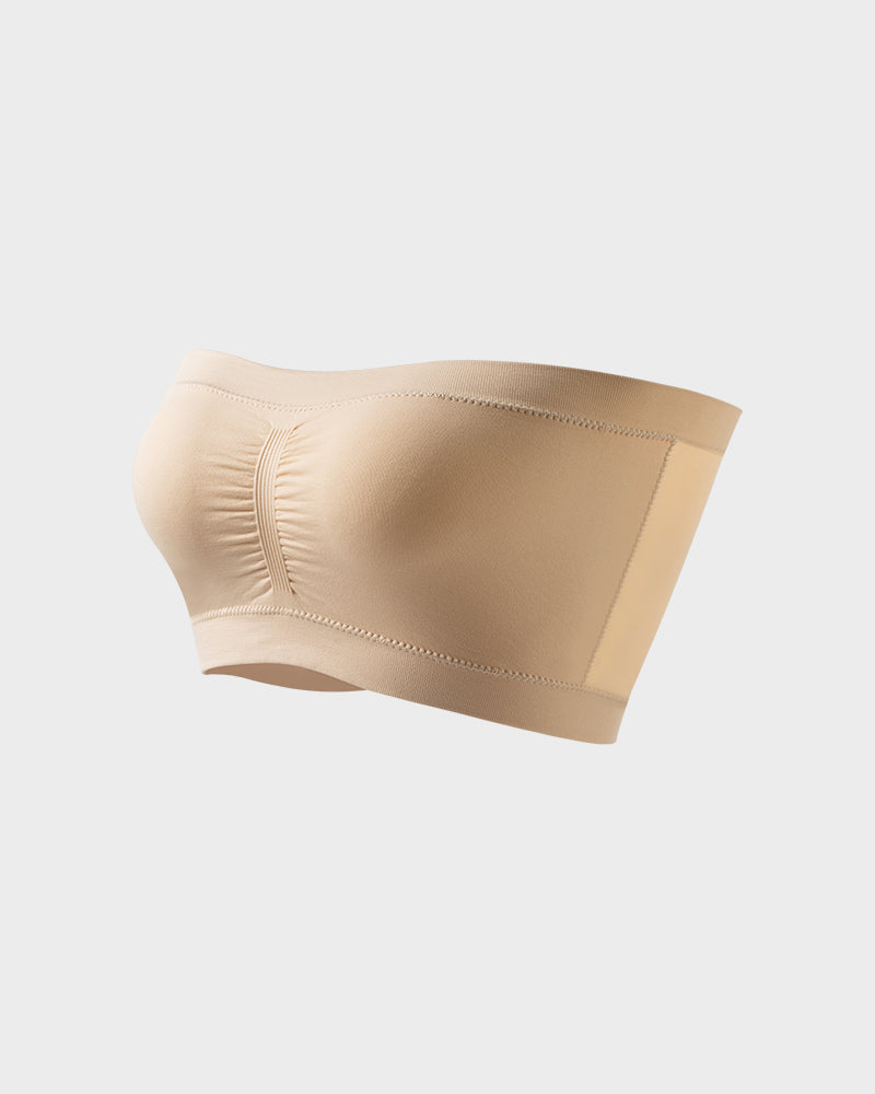 Seamless Wireless Bandeau Bra: Ultimate Comfort, Non-Padded, Strapless Support