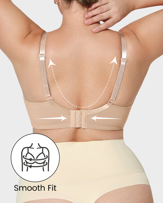 Comfortable Seamless One-Piece Molded Wireless Bra for Invisible Smoothing Support