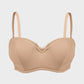 Comfortable Lace Trim Molded Cup Underwire Bra with Removable Adjustable Straps