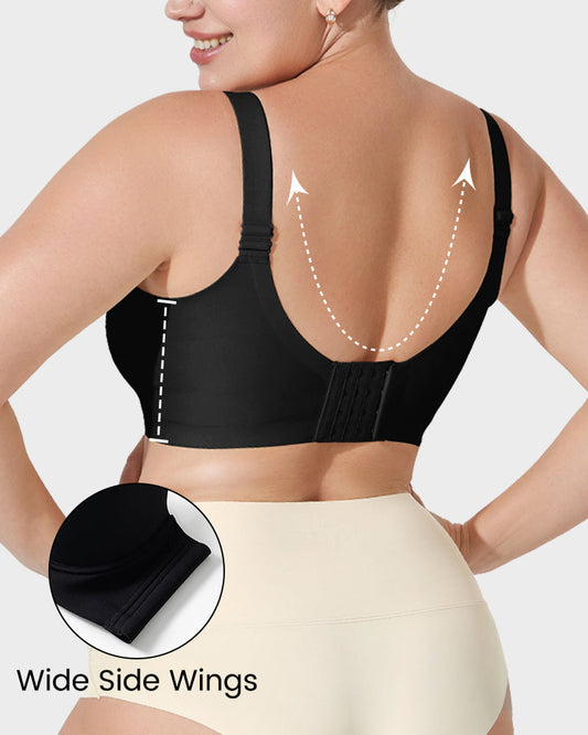 Comfortable Full Coverage Longline Smoothing Wireless Bra for Everyday Support