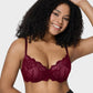 Elegant Lace Full Coverage Push-Up Bra for Ultimate Comfort & Lift