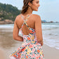 Chic Knot Hem Ruched One-Piece Swim Dress: Flattering, Adjustable, Comfortable Swimsuit