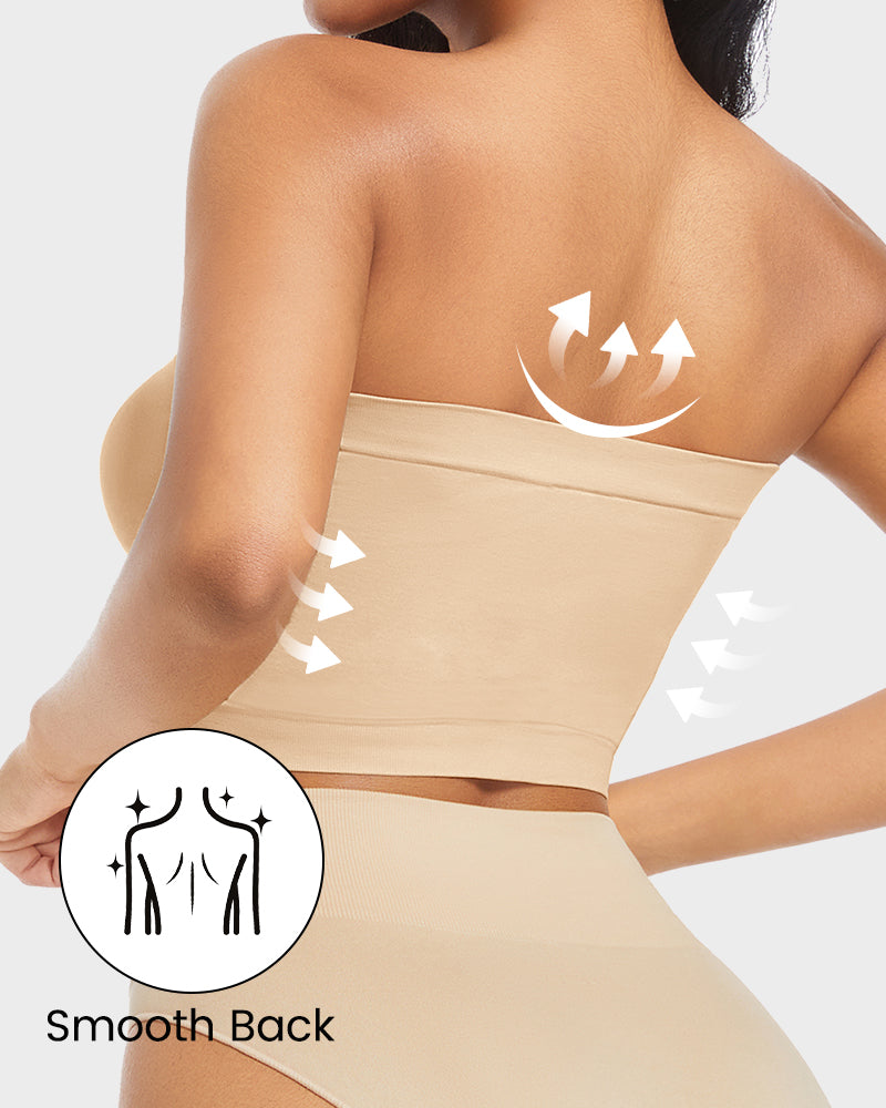 Seamless Wireless Bandeau Bra: Ultimate Comfort, Non-Padded, Strapless Support