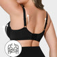 Supportive Full Coverage Mesh Underwired Molded Cup Bra for Enhanced Comfort