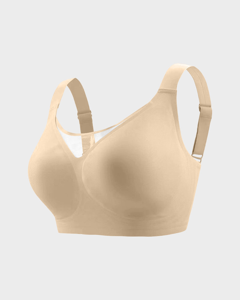 Breathable Mesh Front Contouring Wireless Bra for Pregnancy & Nursing Support