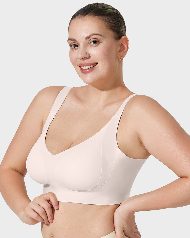 Ultimate Comfort Seamless Wireless Shaper Bra for Everyday Support & Lift