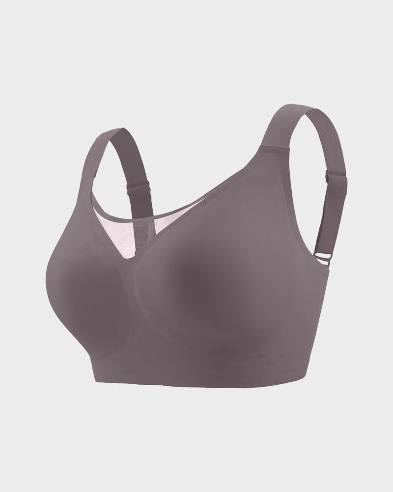 Breathable Mesh Front Contouring Wireless Bra for Pregnancy & Nursing Support