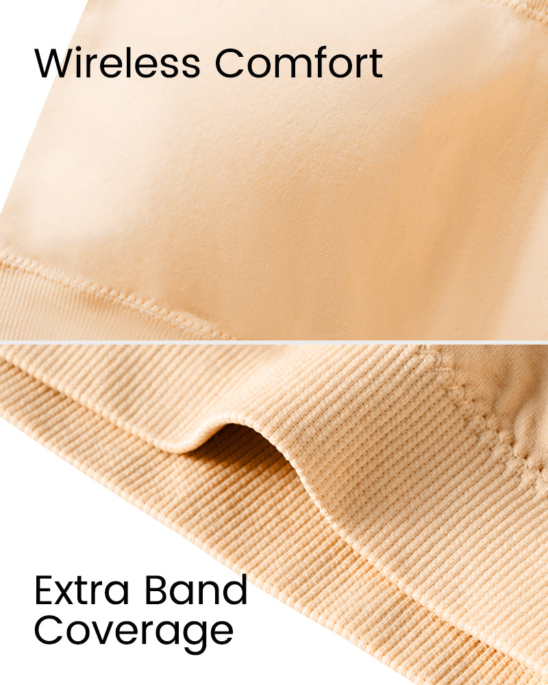 Ultra-Comfortable Seamless Padded Strapless Bandeau Bra with Invisible Support