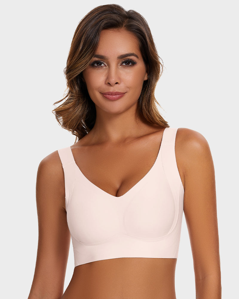 Ultimate Comfort Seamless Wireless Shaper Bra for Everyday Support & Lift