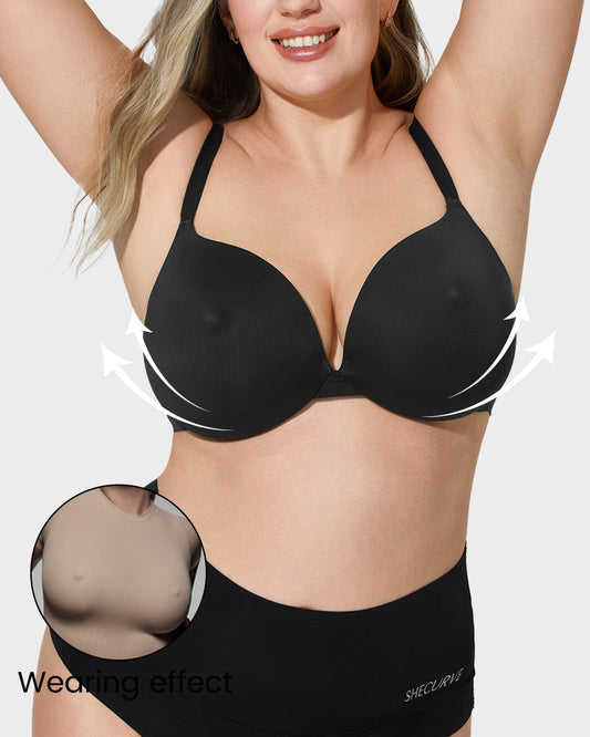 Invisible Seamless Comfort Push-Up Bra for Natural Lift & Smooth Silhouette