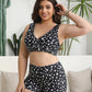 Comfortable Quick-Dry Ruffled Built-in Bra Swim Romper with Tummy Control
