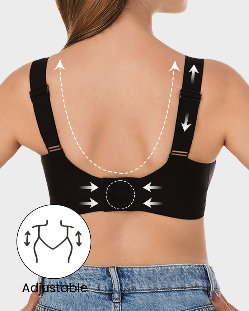 Breathable Mesh Front Contouring Wireless Bra for Pregnancy & Nursing Support