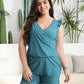 Comfortable Quick-Dry Ruffled Built-in Bra Swim Romper with Tummy Control