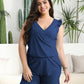 Comfortable Quick-Dry Ruffled Built-in Bra Swim Romper with Tummy Control