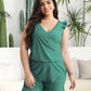 Comfortable Quick-Dry Ruffled Built-in Bra Swim Romper with Tummy Control
