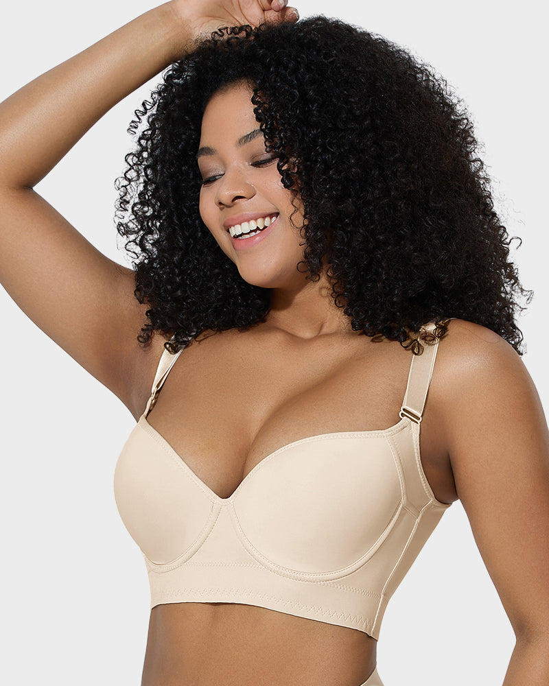 SheCurve Ultimate Lift Smoothing Longline Push-Up Bra for Enhanced Support