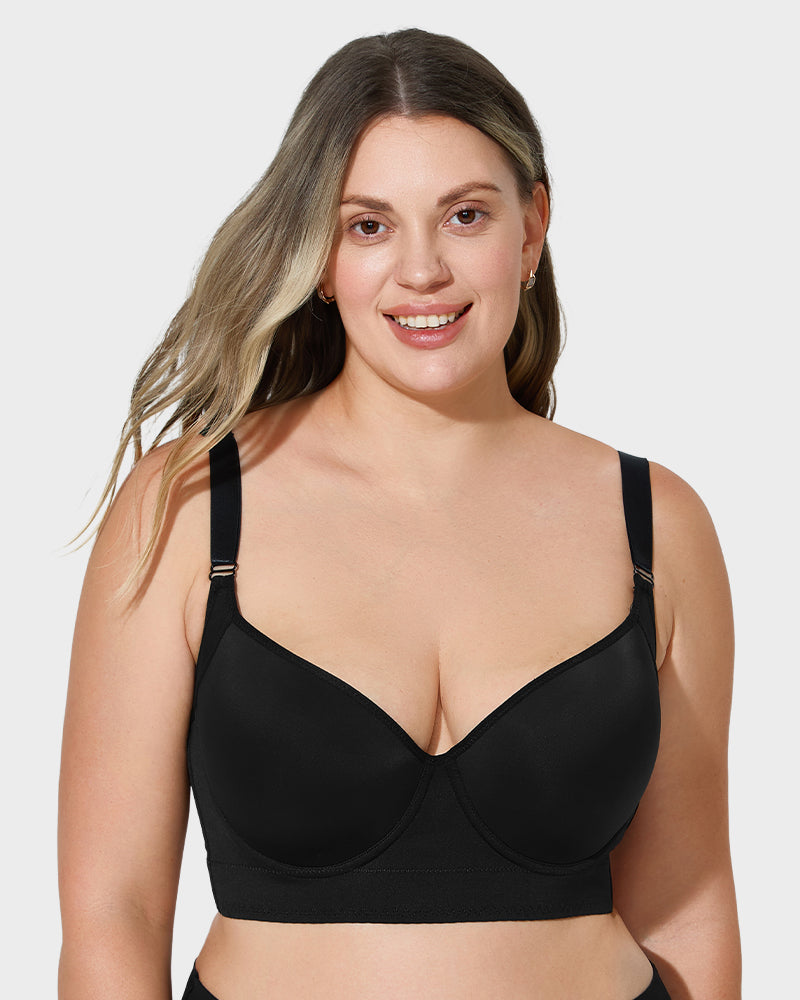 SheCurve Ultimate Lift Smoothing Longline Push-Up Bra for Enhanced Support