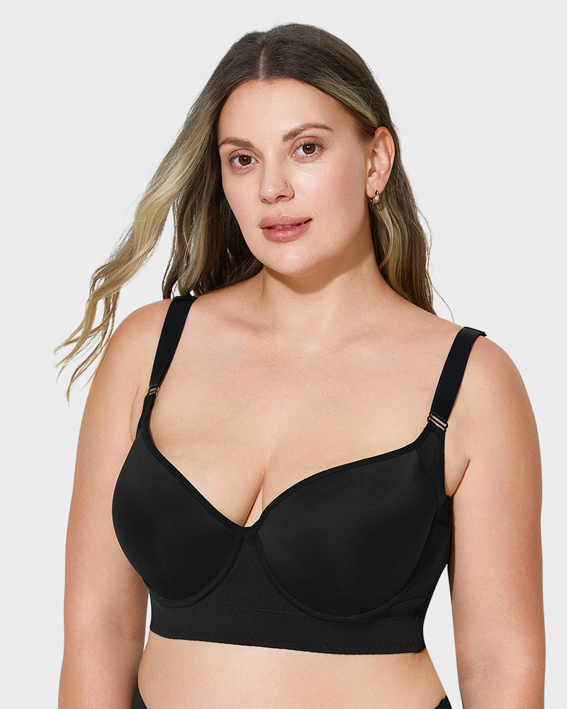 SheCurve Ultimate Lift Smoothing Longline Push-Up Bra for Enhanced Support