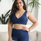 Comfortable Quick-Dry Ruffled Built-in Bra Swim Romper with Tummy Control