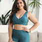 Comfortable Quick-Dry Ruffled Built-in Bra Swim Romper with Tummy Control