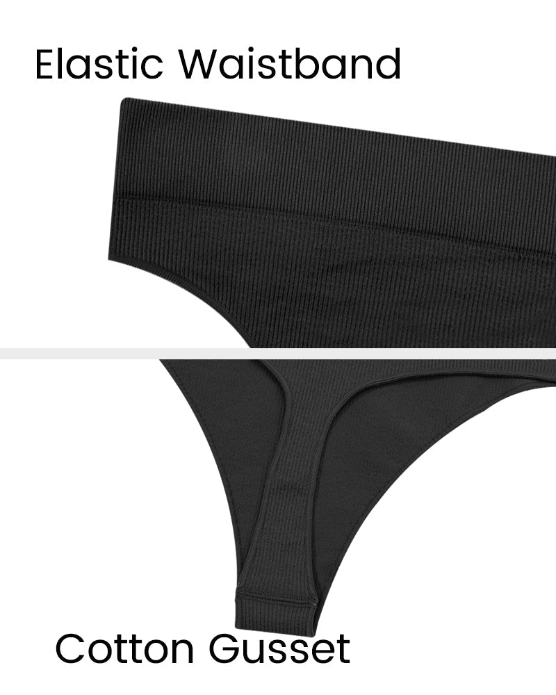 Seamless Low-Rise Thong 3-Pack: Everyday Comfort, Invisible Fit, Soft Stretch Underwear