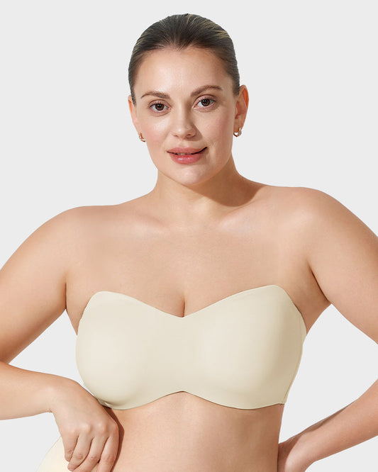 Ultimate Full Support Non-Slip Convertible Strapless Bandeau Bra for Women