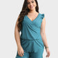 Comfortable Quick-Dry Ruffled Built-in Bra Swim Romper with Tummy Control