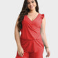 Comfortable Quick-Dry Ruffled Built-in Bra Swim Romper with Tummy Control