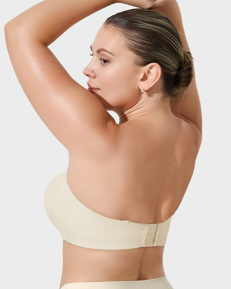 Ultimate Full Support Non-Slip Convertible Strapless Bandeau Bra for Women