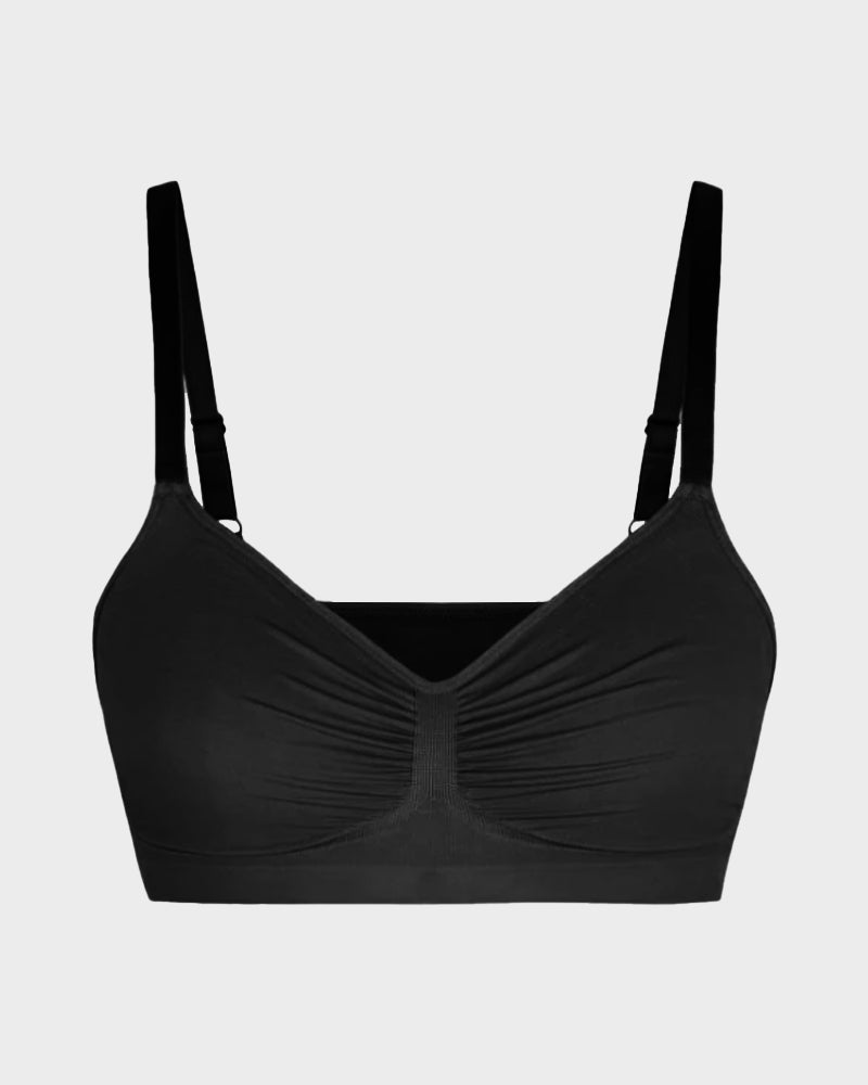 SheCurve Women's Full Coverage Wireless Sculpt Bra: Non-Padded, Seamless Comfort