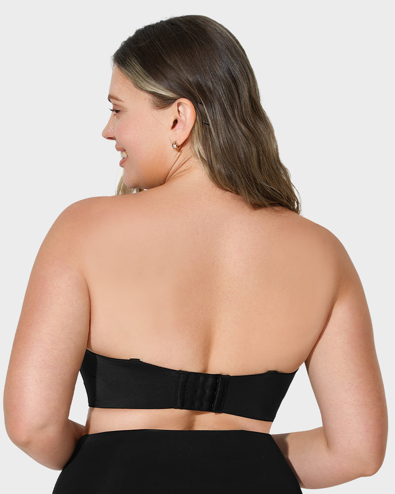 Ultimate Full Support Non-Slip Convertible Bandeau Bra for Invisible Comfort