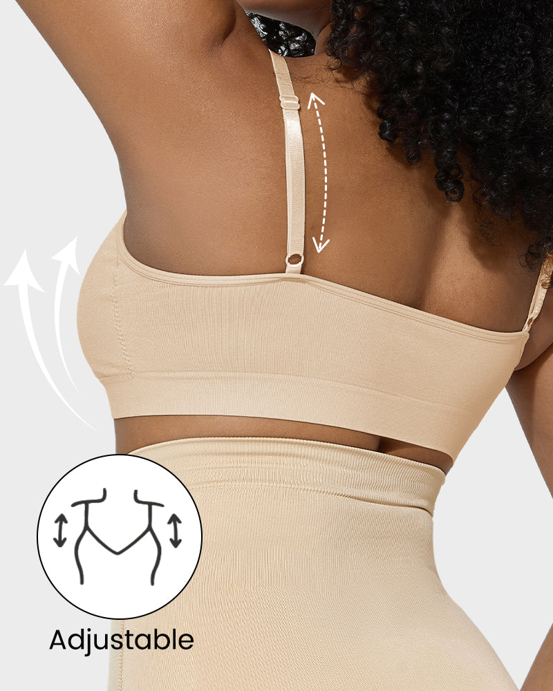 SheCurve Women's Full Coverage Wireless Sculpt Bra: Non-Padded, Seamless Comfort