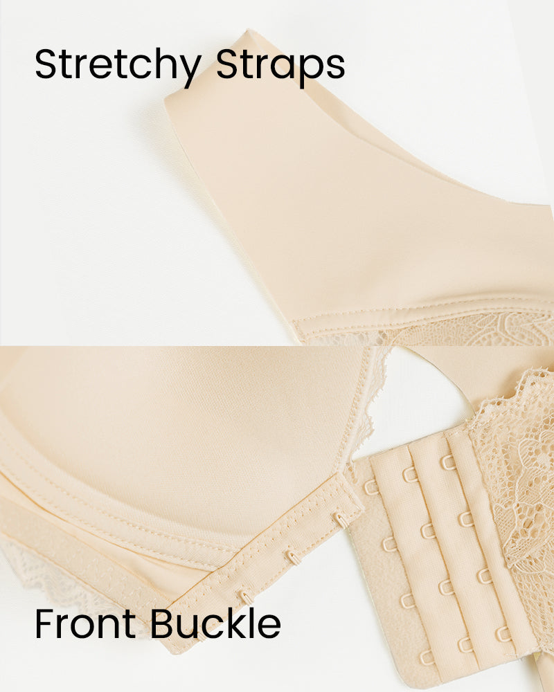 SheCurve 5D Front Closure Wireless Support Bra - Ultimate Comfort & Shaping Lift