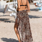 Elegant Sheer Side Tie Midi Sarong Swimsuit Cover-Up for Beach & Pool